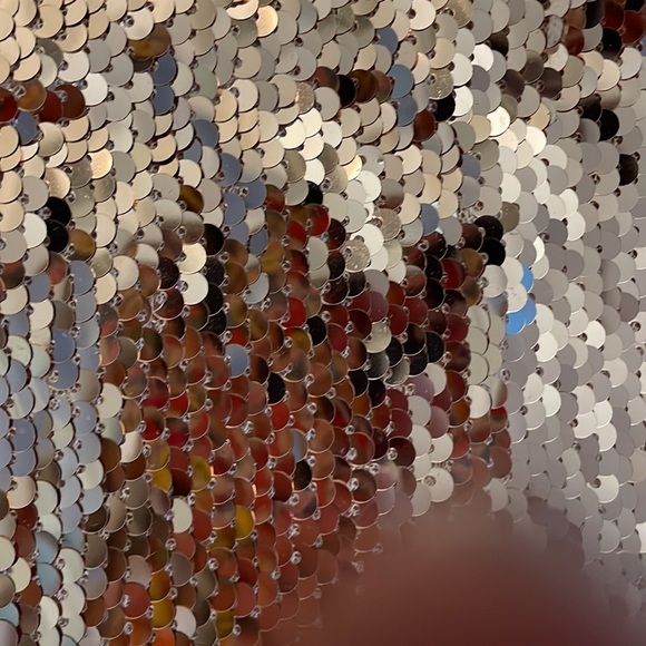 anna-kaci Sz XXL Pink Sequin Racerback Tank Top - Picture 4 of 10